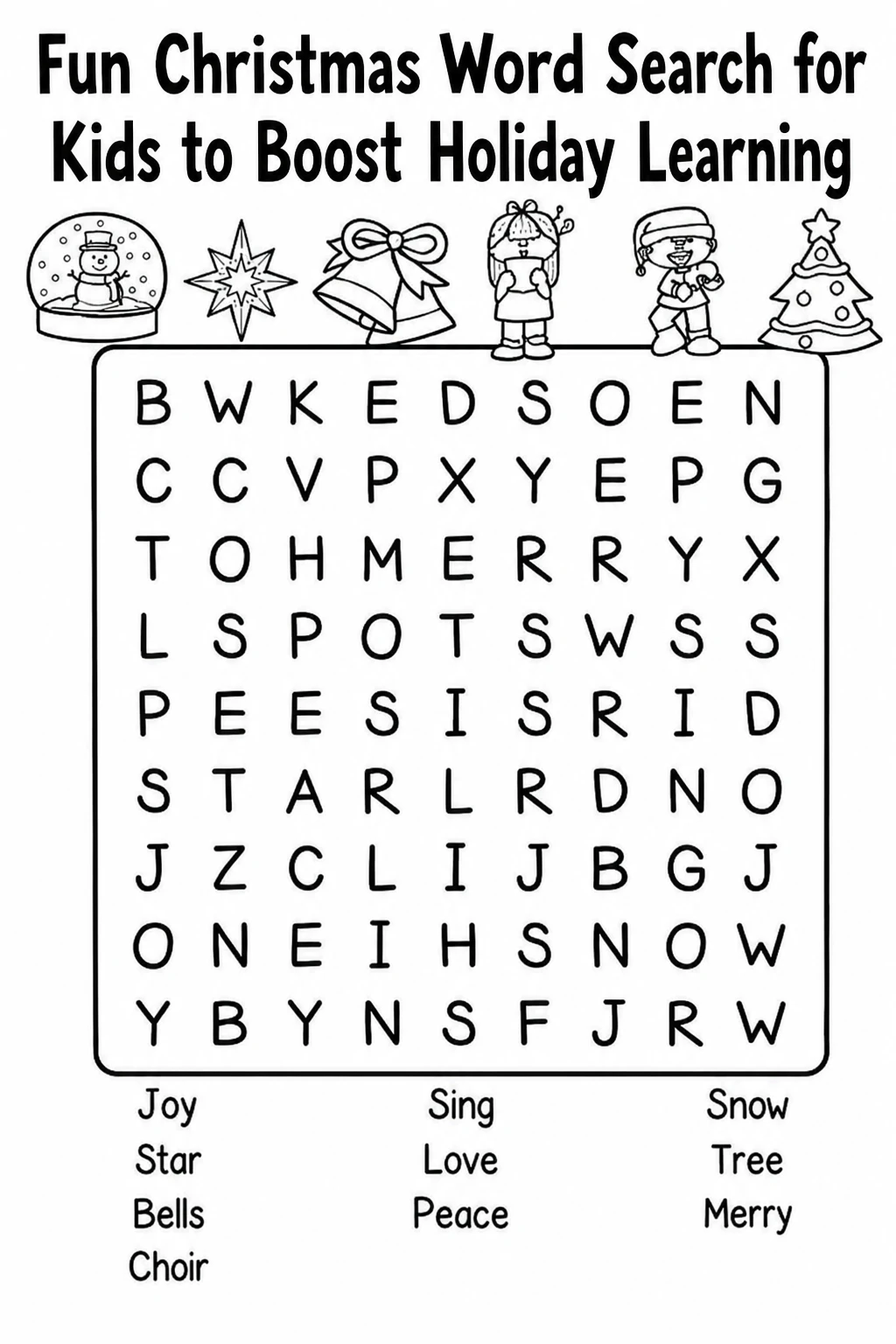 Fun Christmas Word Search for Kids to Boost Holiday Learning