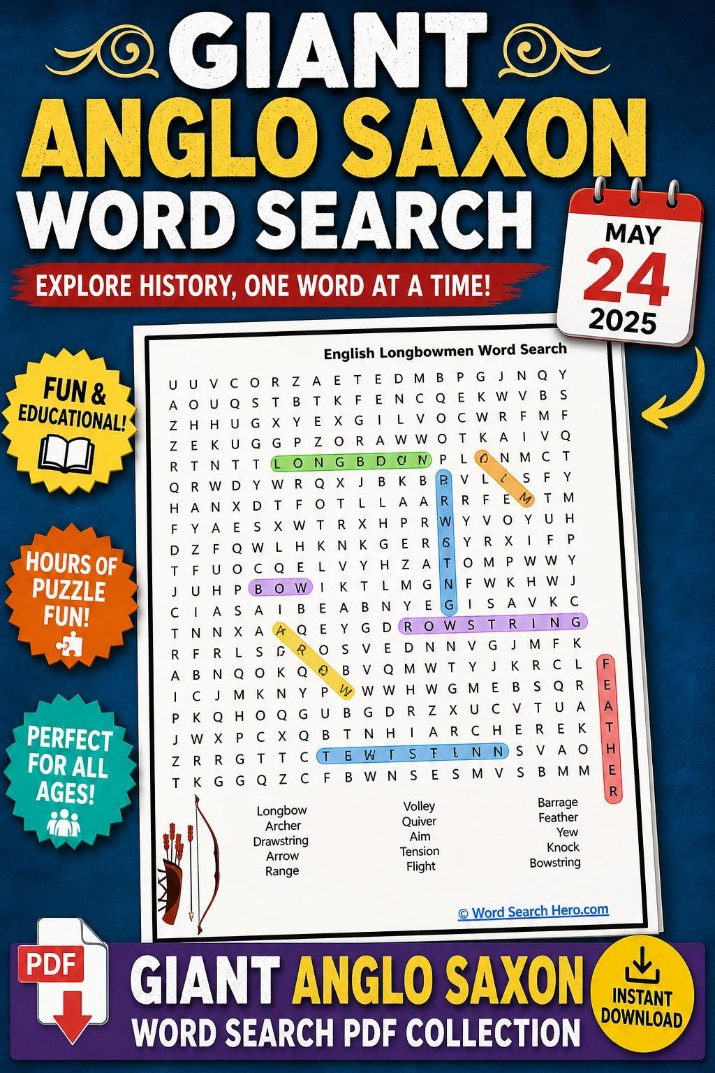 Giant Anglo Saxon Word Search PDF Collection