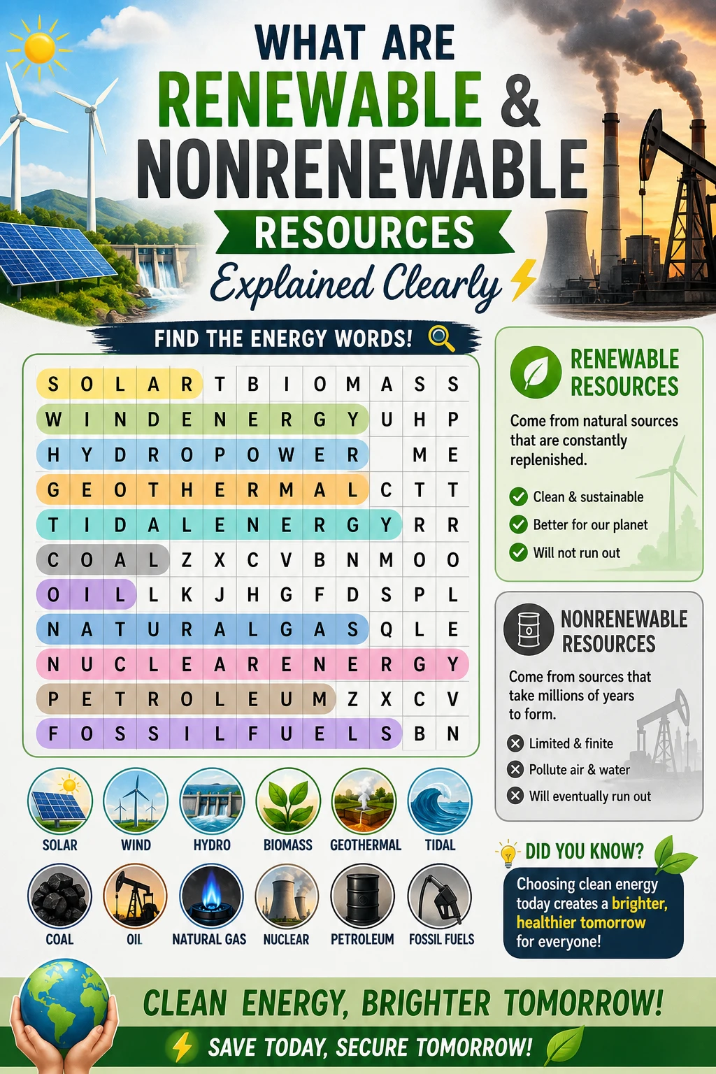What Are Renewable and Nonrenewable Resources Explained Clearly 🌿⚡
