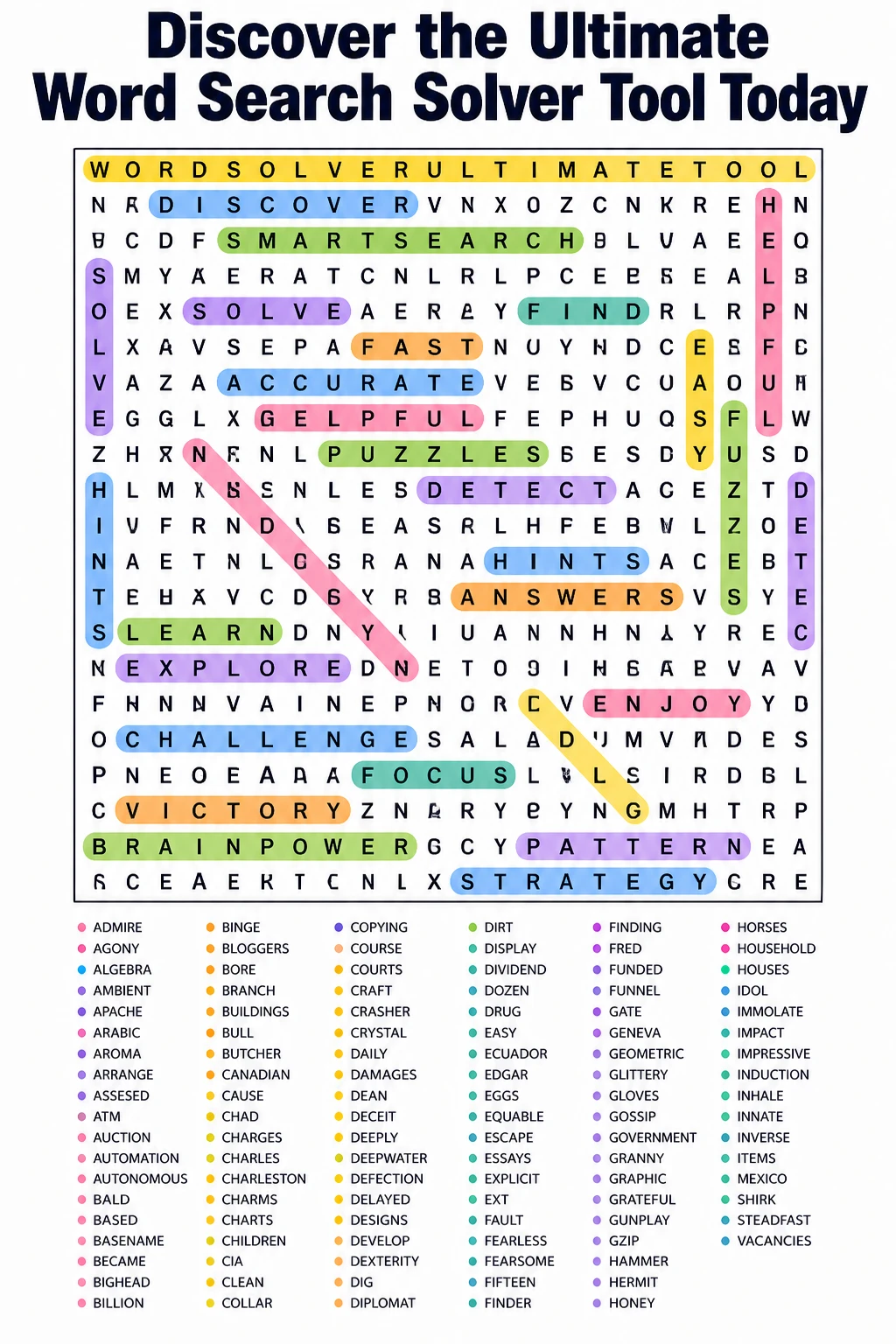 Discover the Ultimate Word Search Solver Tool Today