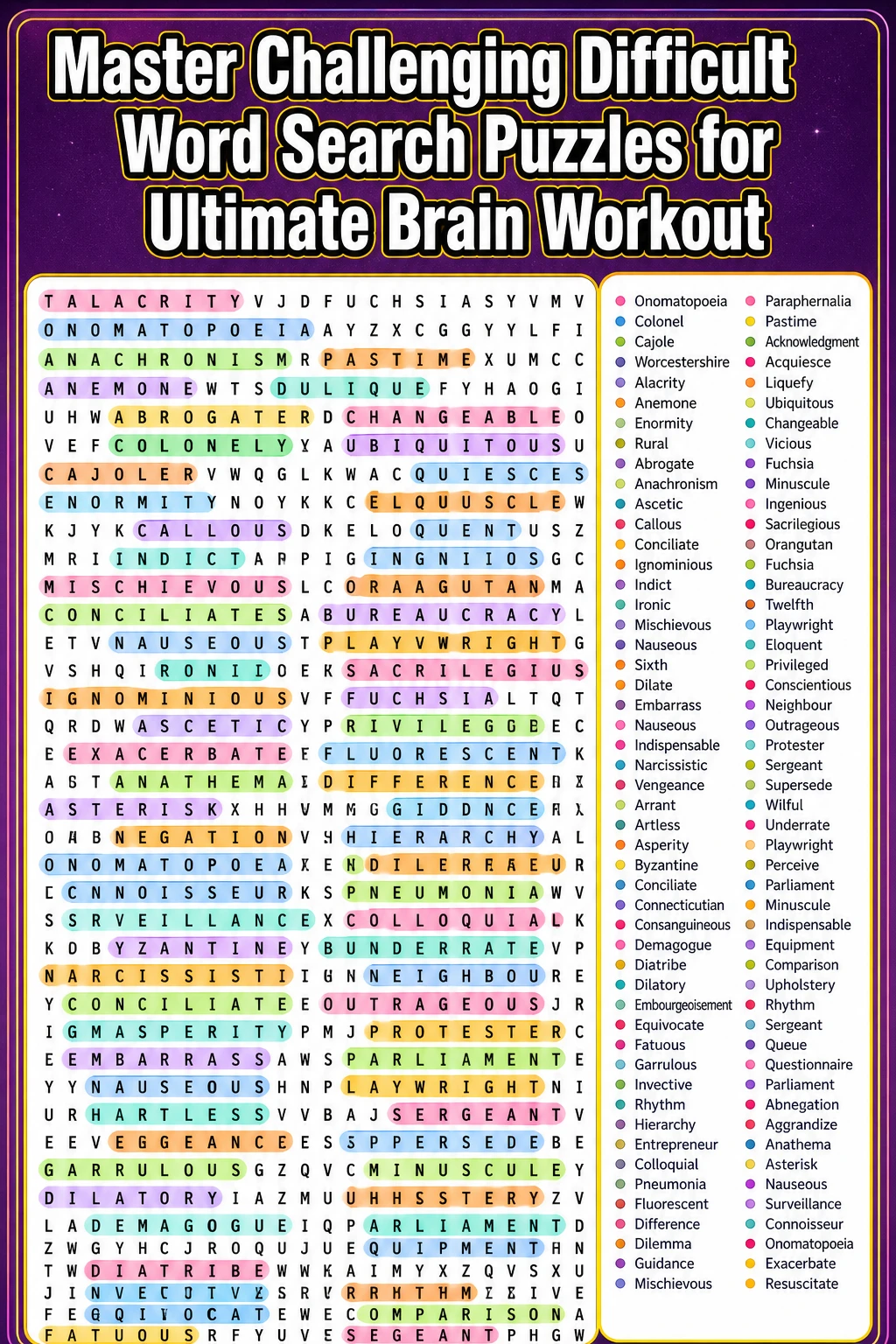 Master Challenging Difficult Word Search Puzzles for Ultimate Brain Workout