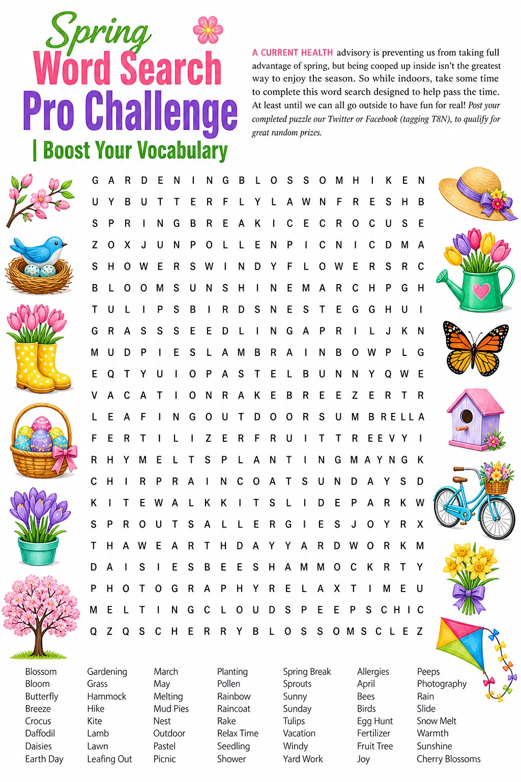 Spring Word Search Pro Challenge | Boost Your Vocabulary