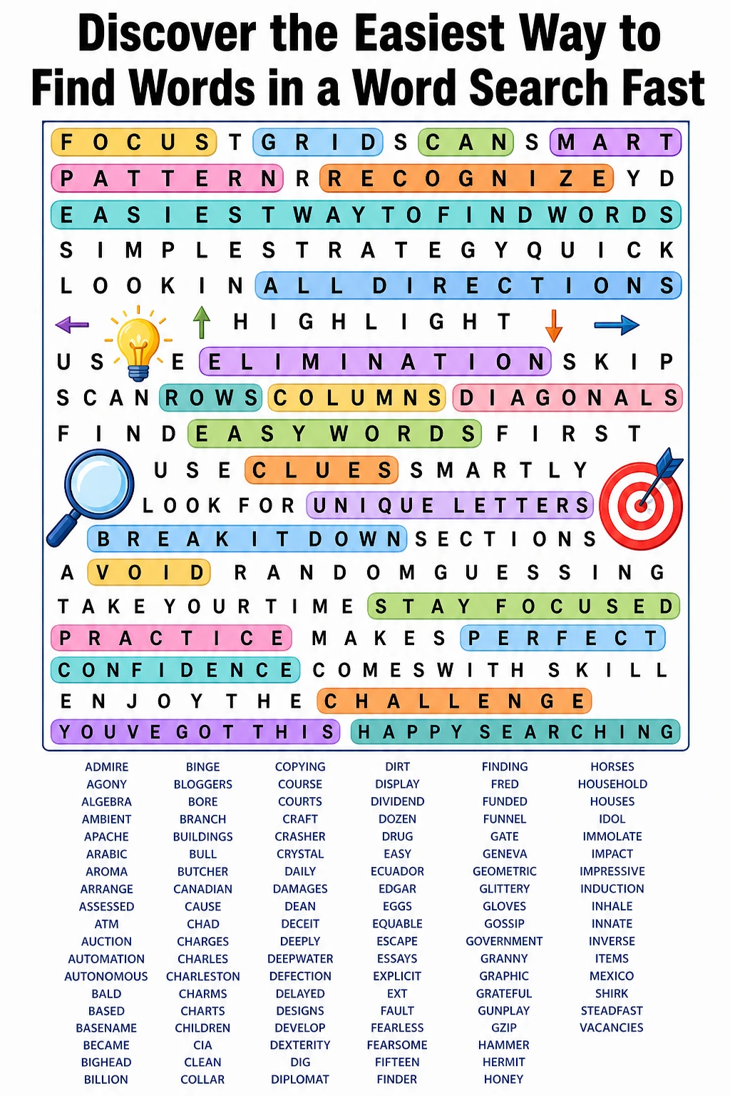 Discover the Easiest Way to Find Words in a Word Search Fast