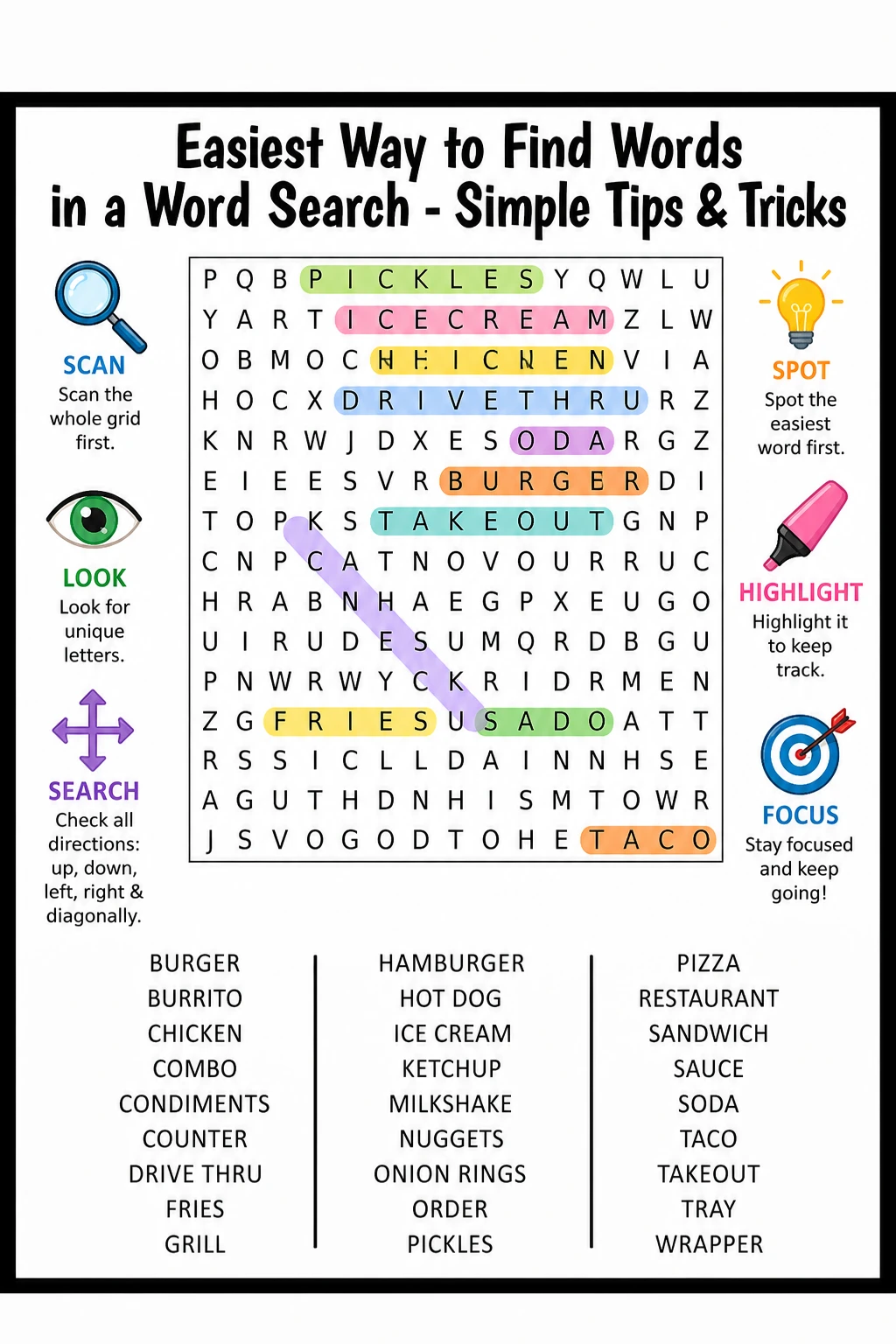 Easiest Way to Find Words in a Word Search - Simple Tips & Tricks