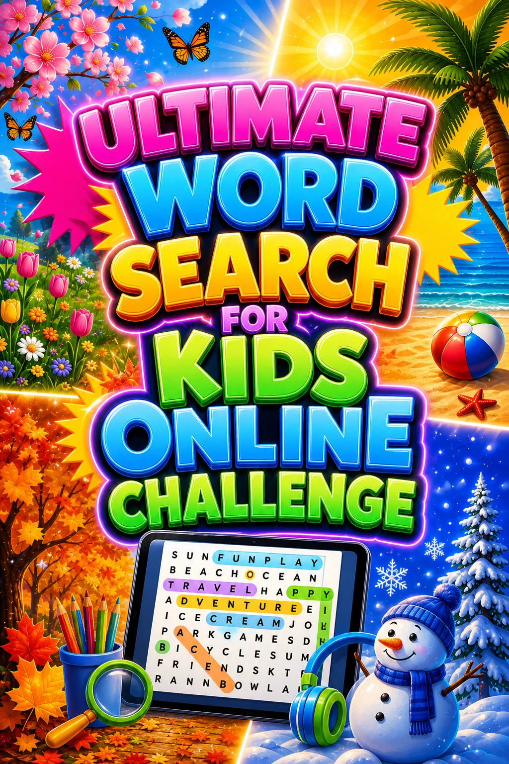 Ultimate Word Search for Kids Online Challenge